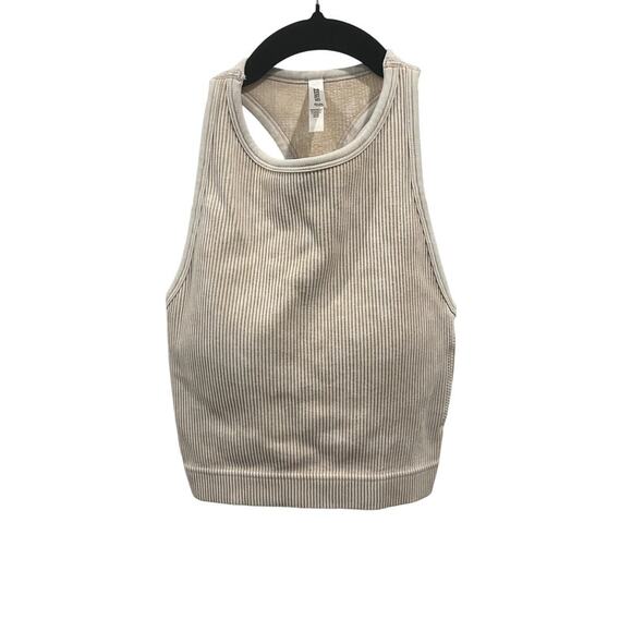 ZENANA RIBBED RAZOR BACK BRALETTE |WIRELESS| SIZE S/M 90% Nylon & 10% Spandex - Picture 1 of 2